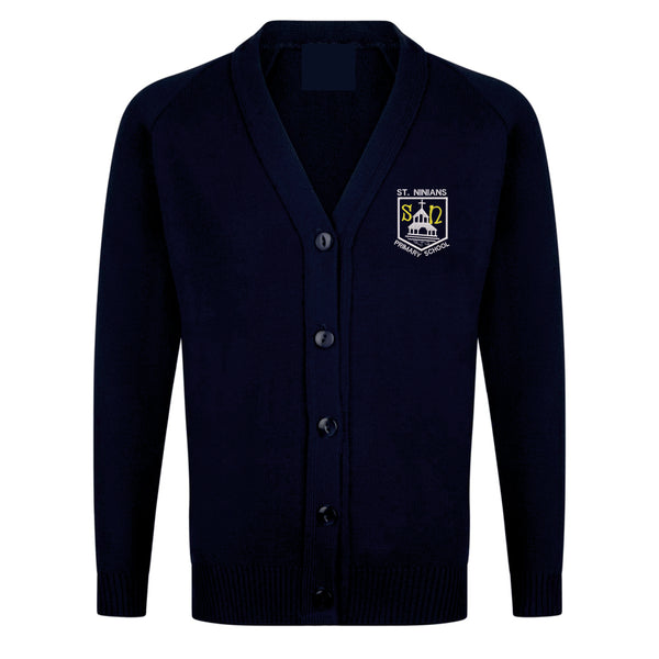 St Ninians Primary Navy Knitted Cardigan