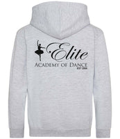 Elite Academy Of Dance Grey Zip Hoody