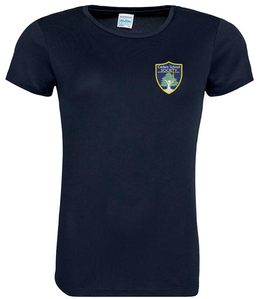 Cedars School Society Navy Ladies Fit Cool T-shirt (s5 and s6 only)