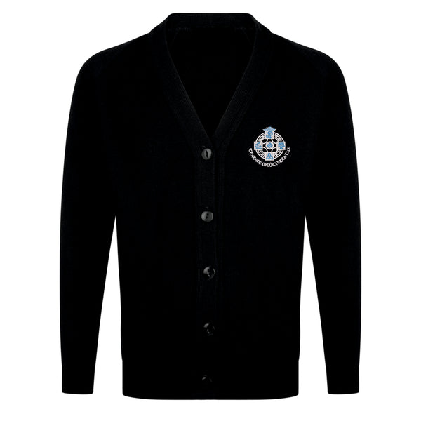 St Columba's High School Knitted Cardigan Black