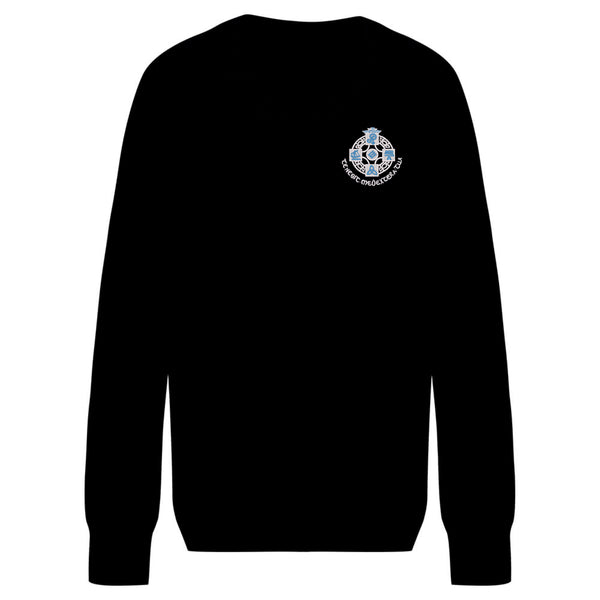 St Columba's High School Knitted V-Neck Jumper Black