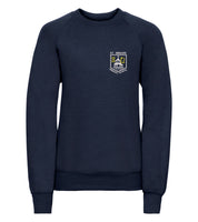 St Ninians Navy Round Neck Sweater