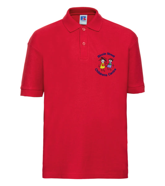Binnie Street Nursery Red Polo Shirt