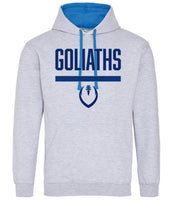 Inverclyde Goliaths Heather Grey/Sapphire Blue Hoody