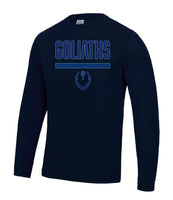 Inverclyde Goliaths navy  Long Sleeve Wicking T-Shirt