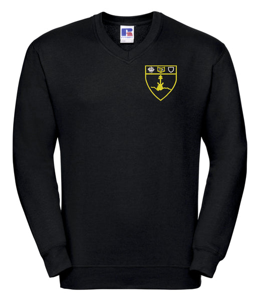 Inverclyde Academy Black V-Neck Sweatshirt