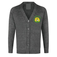 St Johns Primary Grey Knitted Cardigan