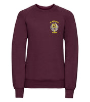 St Michaels Maroon Round Neck Sweater